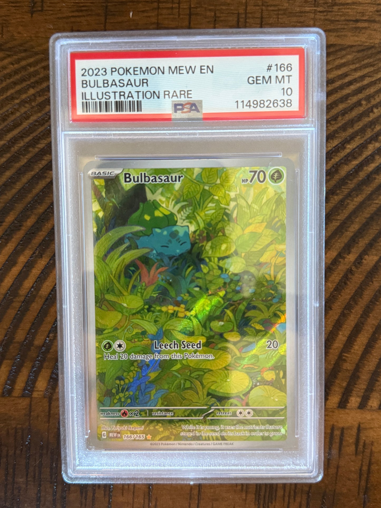 Bulbasaur #166 - Mew 151 - PSA 10