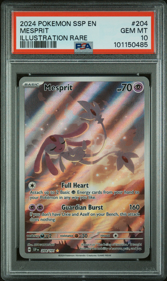 Mesprit #204 - Surging sparks - PSA 10