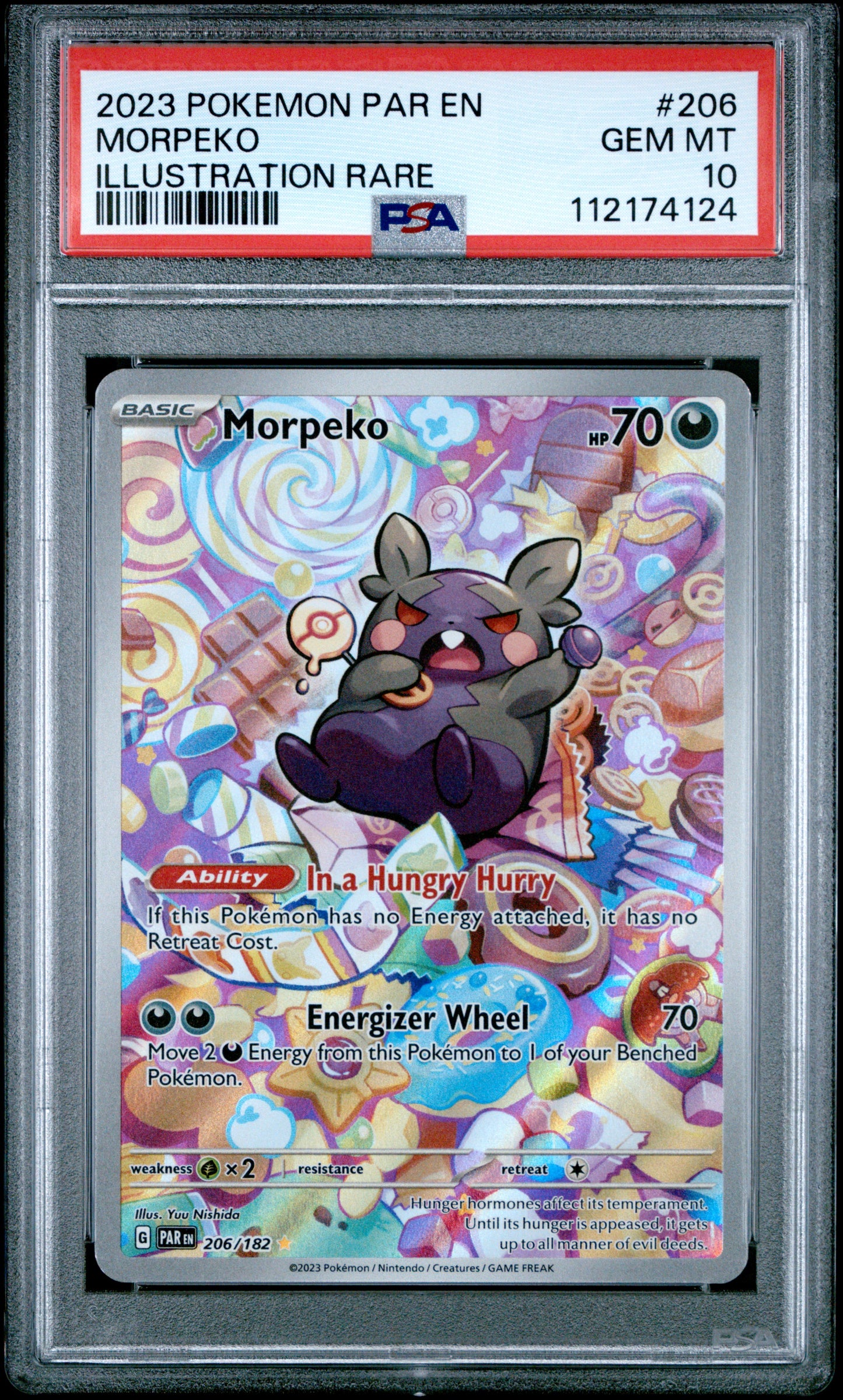 Morpeko #206 - Paradox Rift - PSA 10