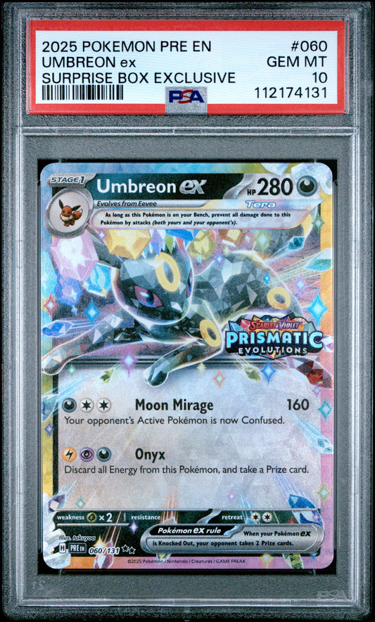Umbreon EX #60 - Surprise Box - PSA 10