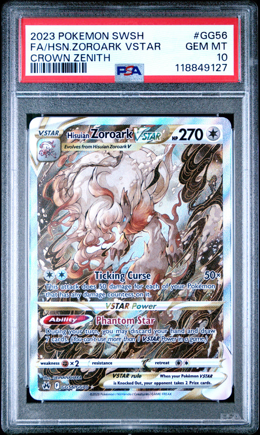 Hisuian Zoroark  #GG56 -  Crown Zenith - PSA 10