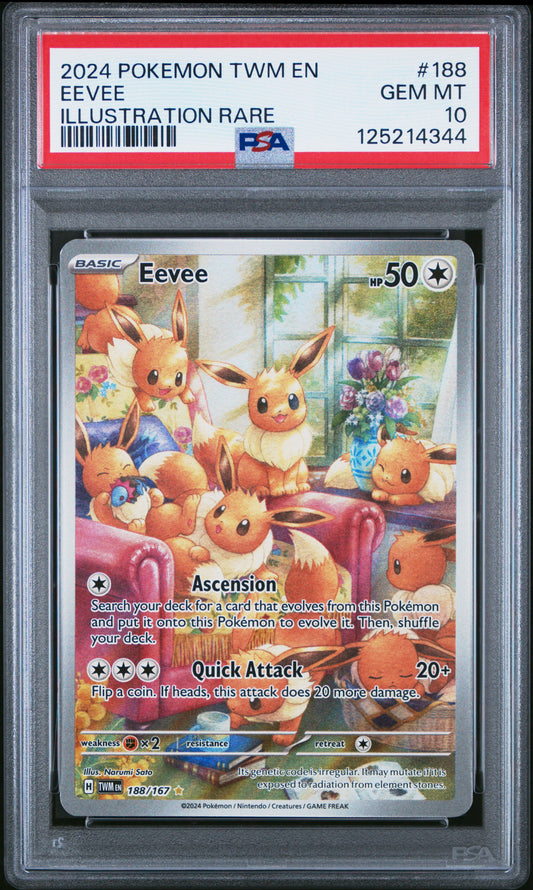 Eevee #188 - Twilight Masquerade - PSA 10