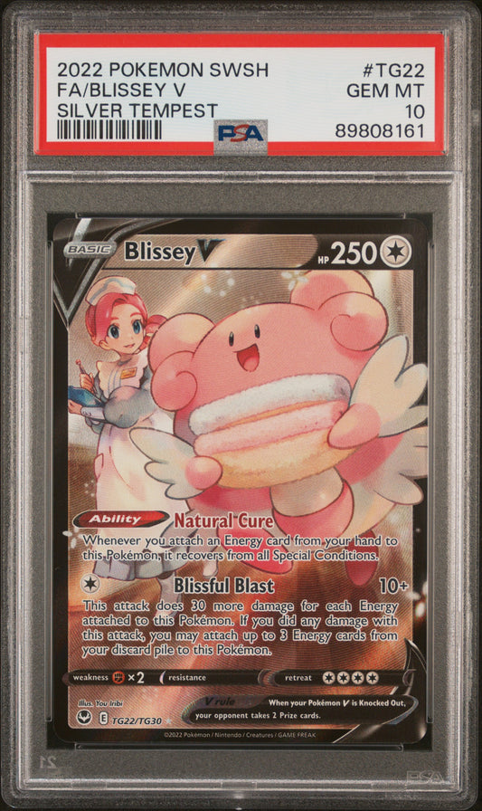 Blissey V #TG22 - Silver Tempest - PSA 10