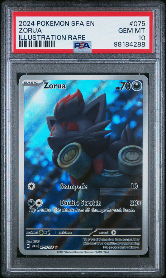 Zorua #75 - Shrouded Fables - PSA 10