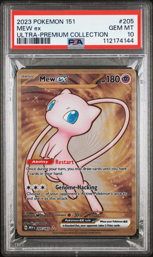 Mew EX #205 - Ultra Premium Collection METAL - PSA 10