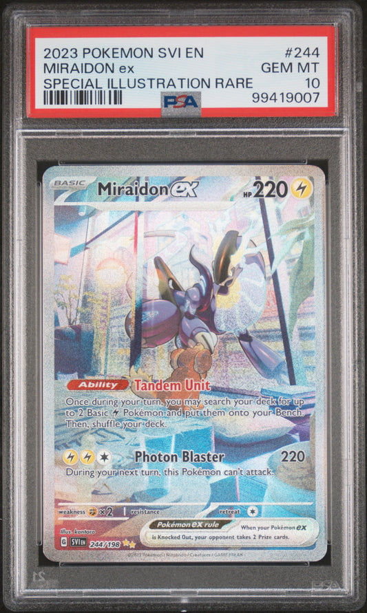 Miraidon EX #244 - Scarlet and Violet - PSA 10