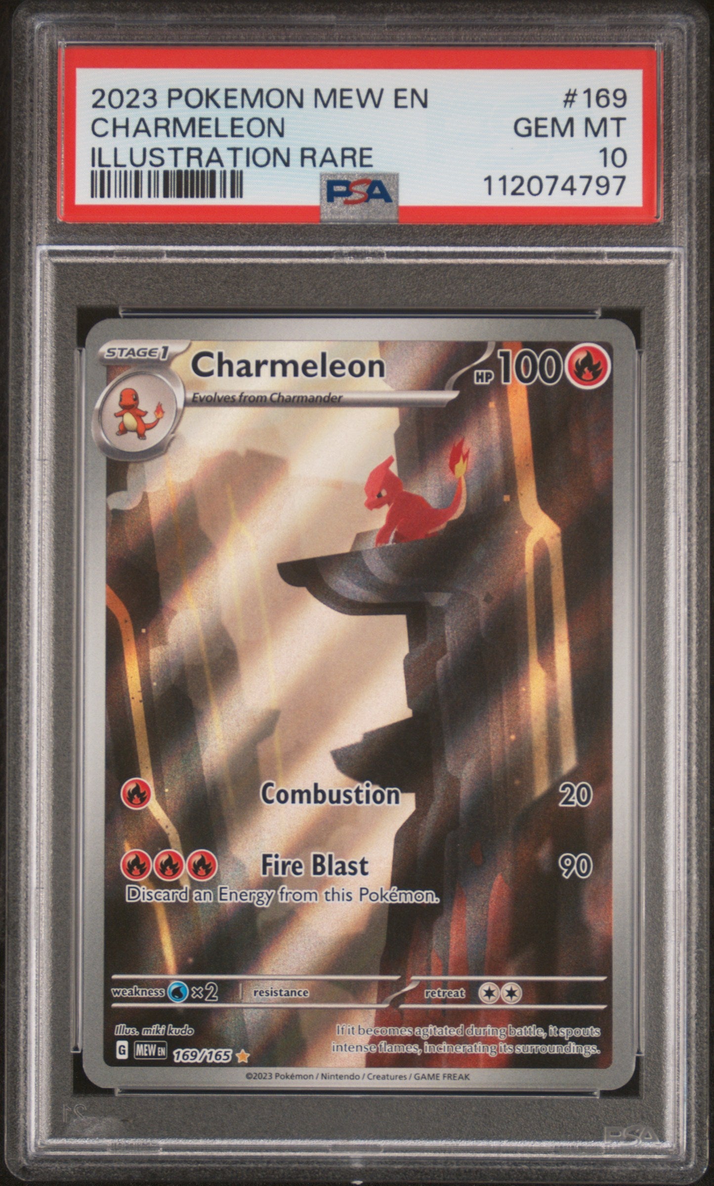 Charmeleon #169 - 151 Mew - PSA 10