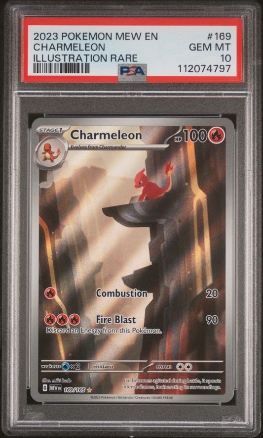 Charmeleon #169 - 151 Mew - PSA 10