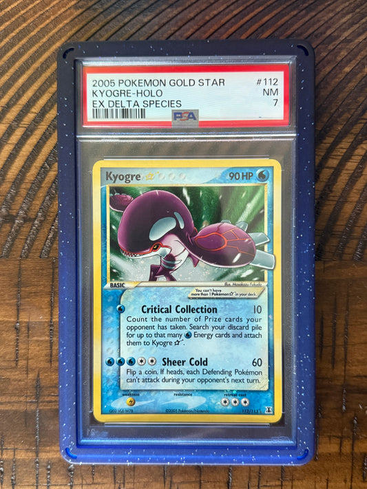 Kyogre Gold Star #112 - Delta Species - PSA 7