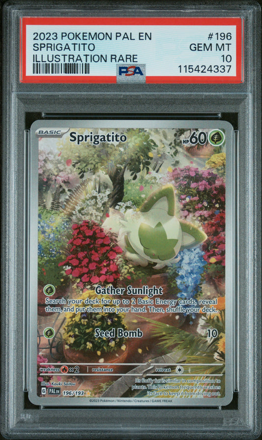 Sprigatito - #196 - Paldea Evolved - PSA 10