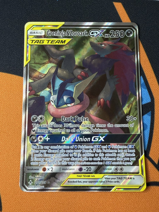 Greninja & Zoroark GX - SM 201/214 - Unbroken Bonds