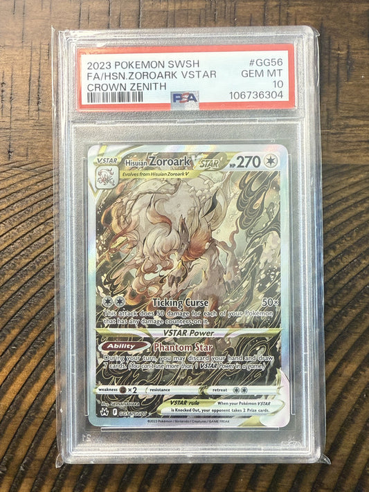 Hisuian Zoroark Vstar #GG56 PSA 10