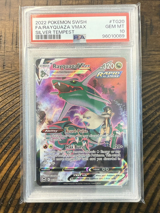 Rayquaza Vmax #TG20 PSA 10
