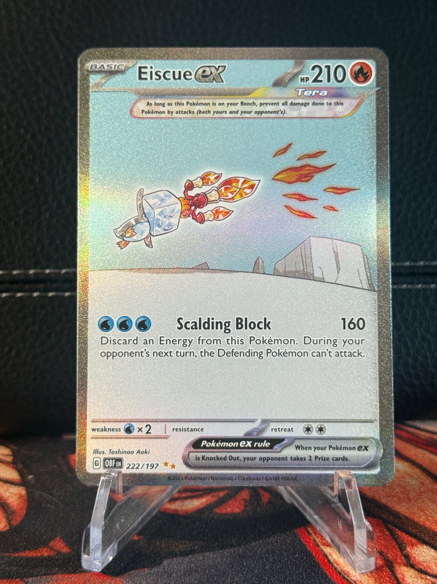 Eiscue Ex - 222/197 - SV03: Obsidian Flames (OBF)