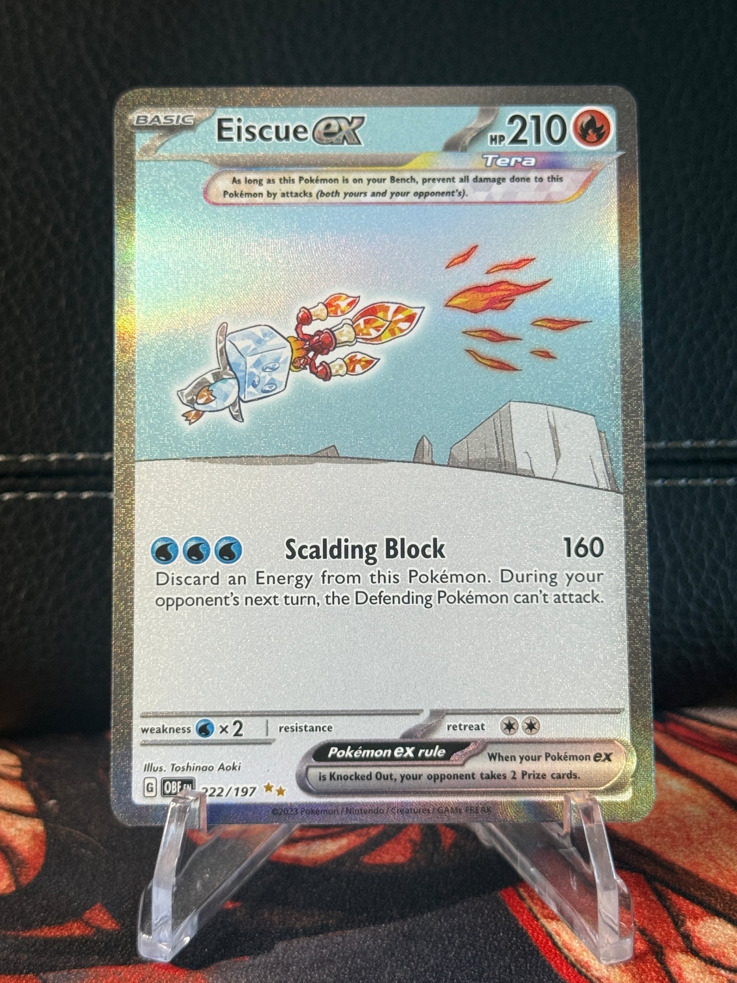 Eiscue Ex #2 - 222/197 - SV03: Obsidian Flames (OBF)