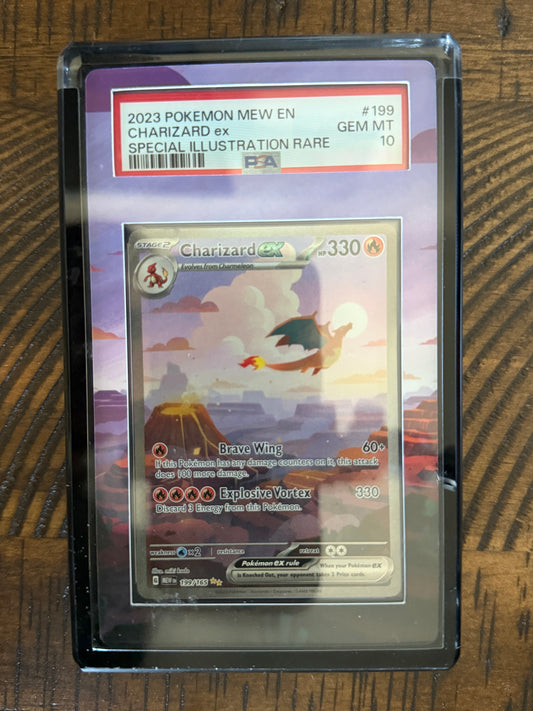 Charizard EX #199 - Mew 151 - PSA 10