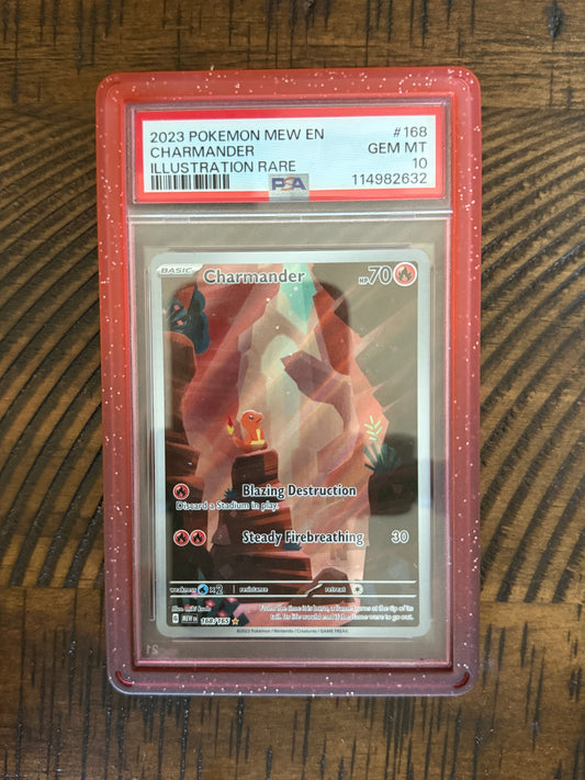 Charmander #168 - Mew 151 - PSA 10