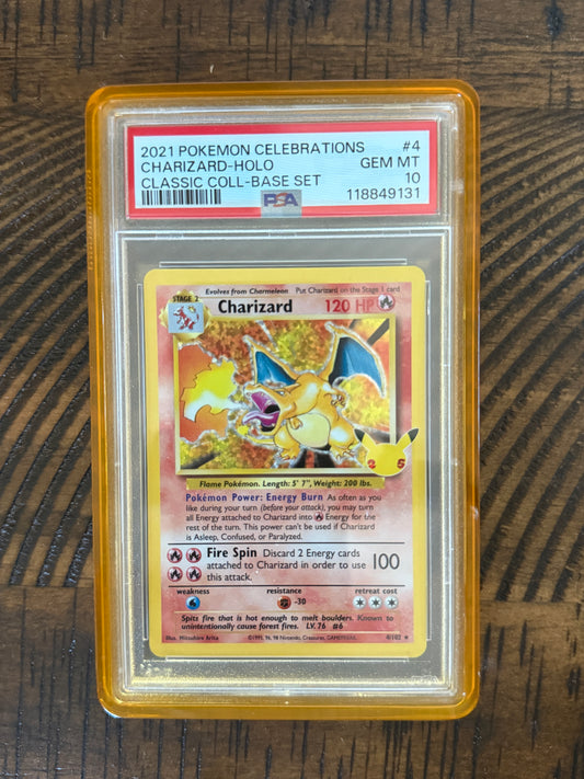 Charizard #4 - Celebrations Classic Collection - PSA 10
