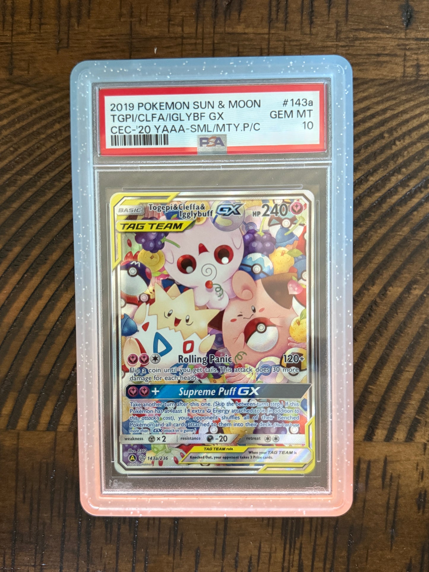 Togepi & Cleffa & Igglybuff GX - 143a/236 - Alternate Art Promos - PSA 10