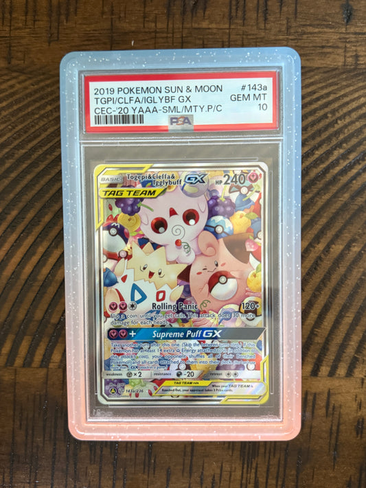 Togepi & Cleffa & Igglybuff GX - 143a/236 - Alternate Art Promos - PSA 10