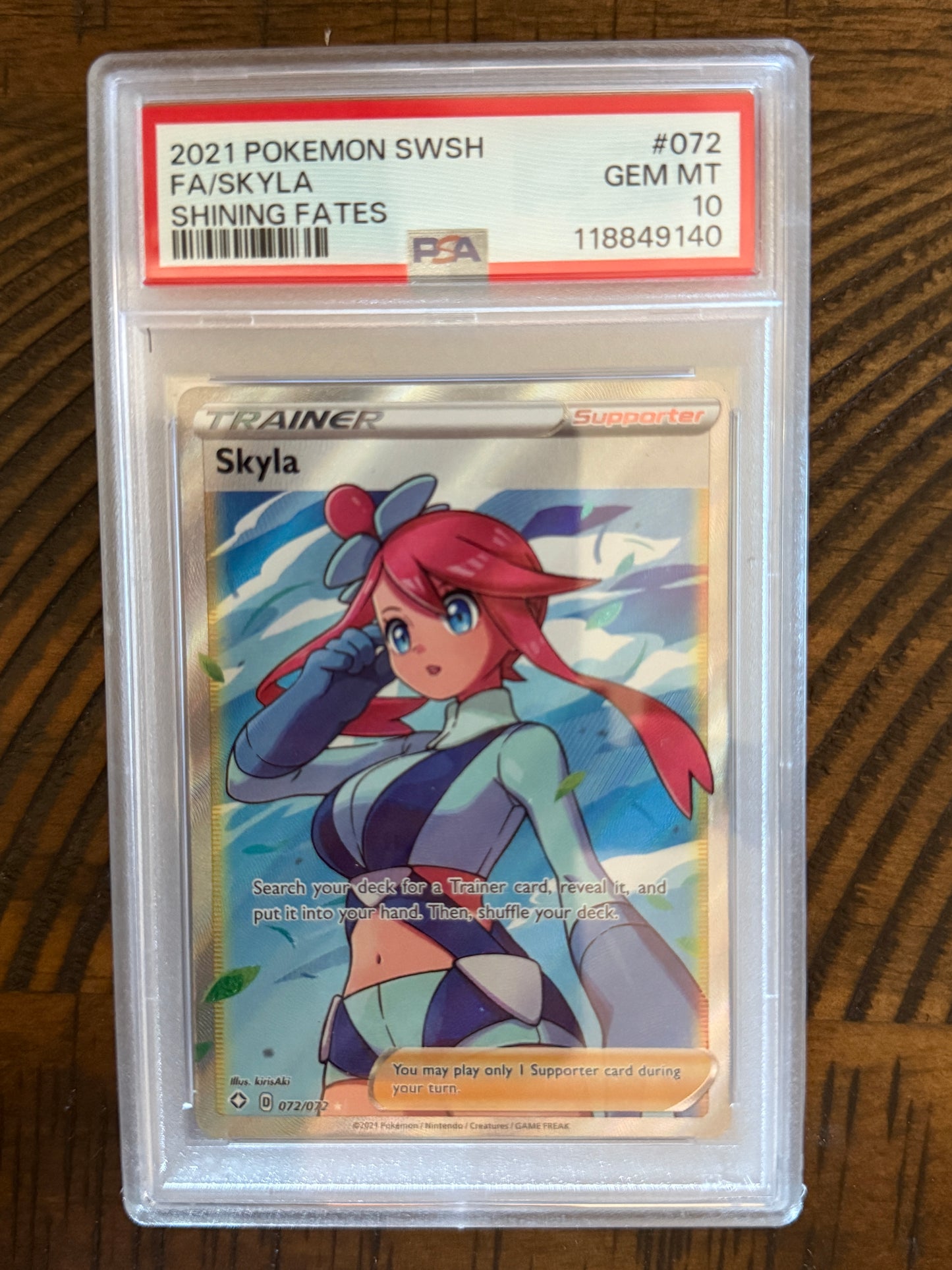 Skyla #072 - Shinning Fates - PSA 10