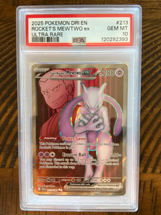 Team Rocket's Mewtwo EX - Destined Rivals - PSA 10