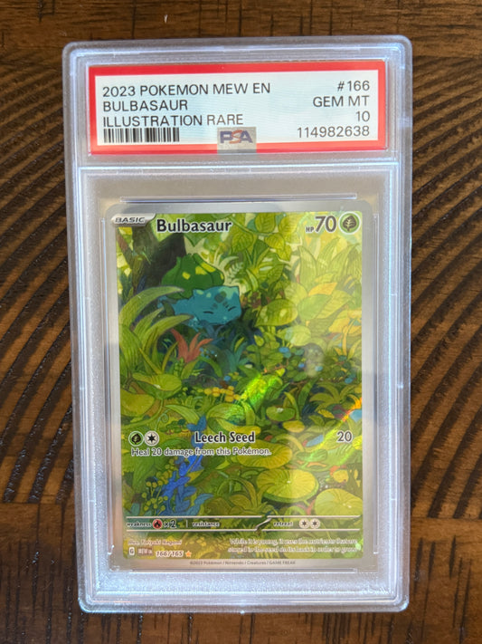 Bulbasaur #166 - Mew 151 - PSA 10