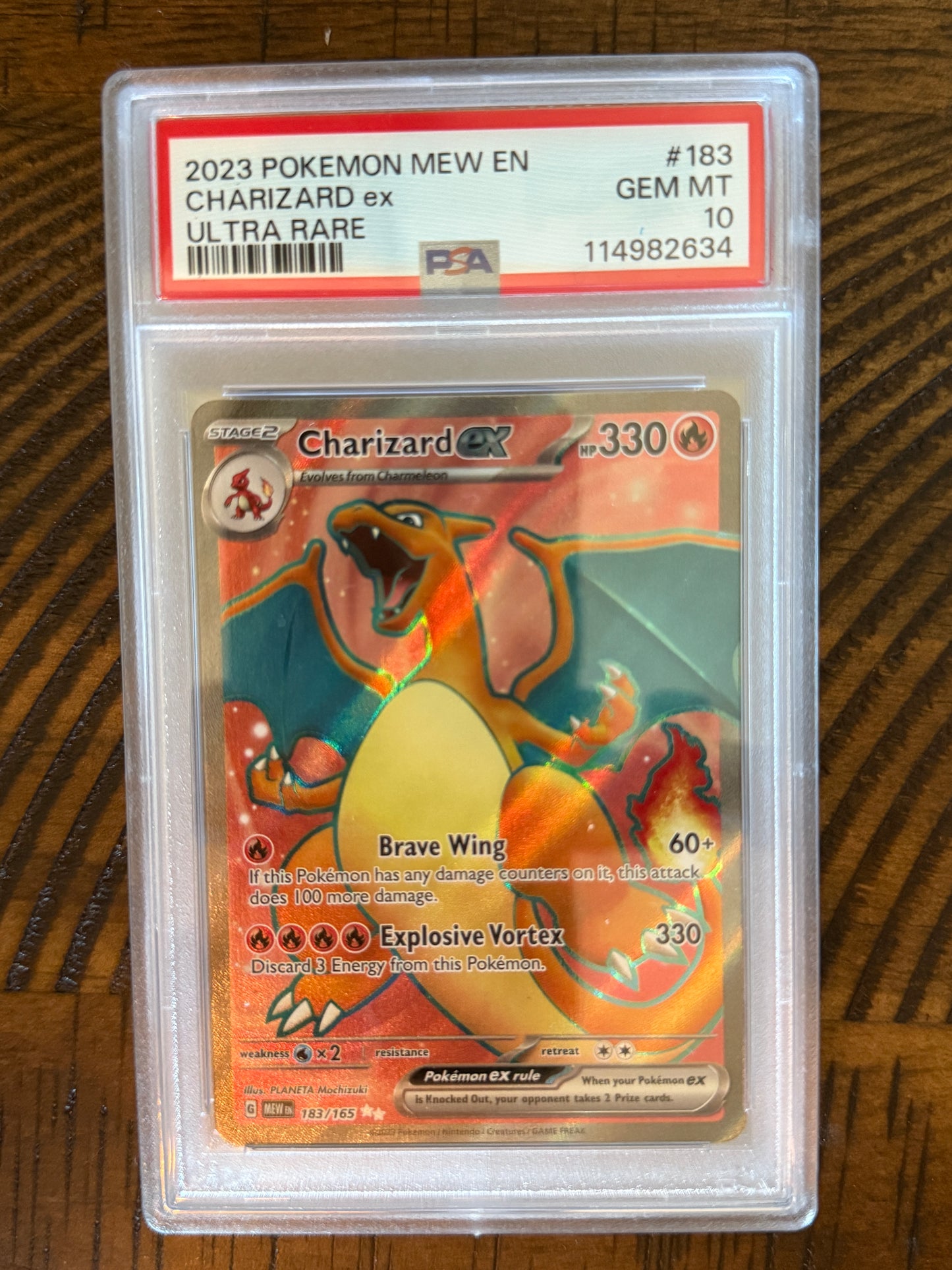 Charizard EX #183 - Mew 151 - PSA 10