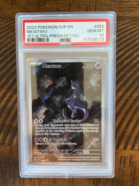 Mewtwo #052 - 151 Ultra Premium Collection - PSA 10