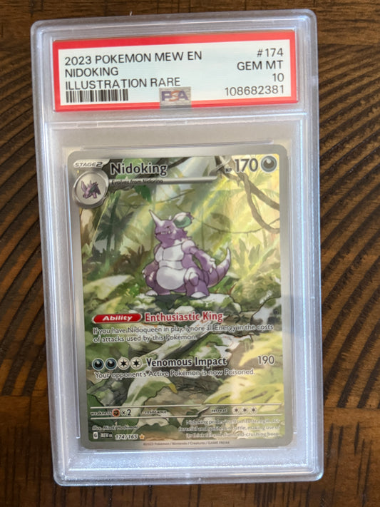 Nidoking #147 - Mew 151 - PSA 10