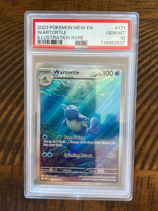 Wartortle #171 - Mew 151 - PSA 10