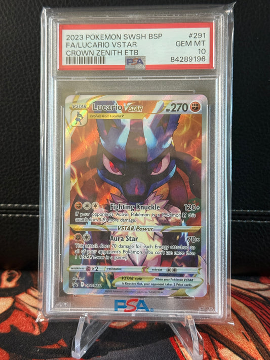 Lucario Vstar PSA 10