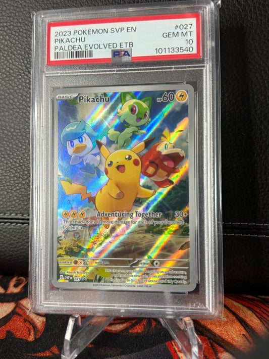 Pikachu SVP 027 PSA 10