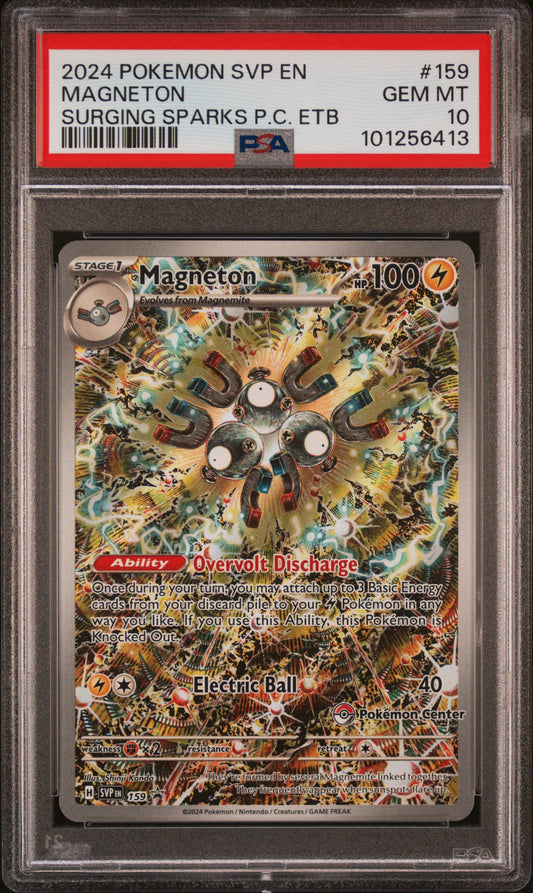 Magneton #159 - Surging Sparks Pokemon Center Promo - PSA 10