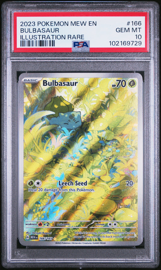 Bulbasaur #166 - 151 Mew - PSA 10