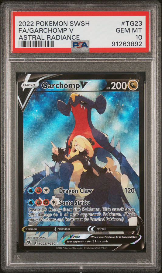 Garchomp V #TG23 - Astral Radiance - PSA 10