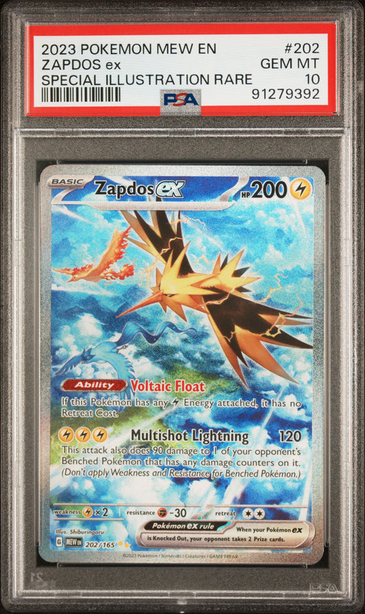 Zapdos EX #202 - 151 - PSA 10
