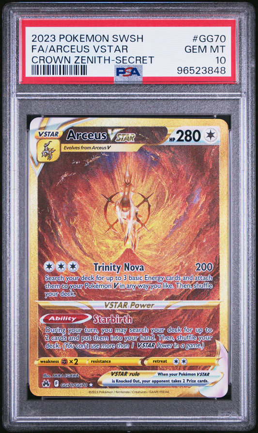 Arceus Vstar #GG70 - Crown Zenith - PSA 10