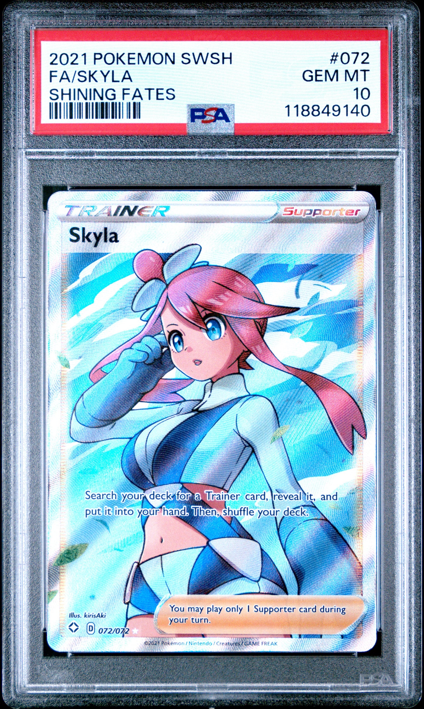 Skyla #72 - Shining Fates - PSA 10