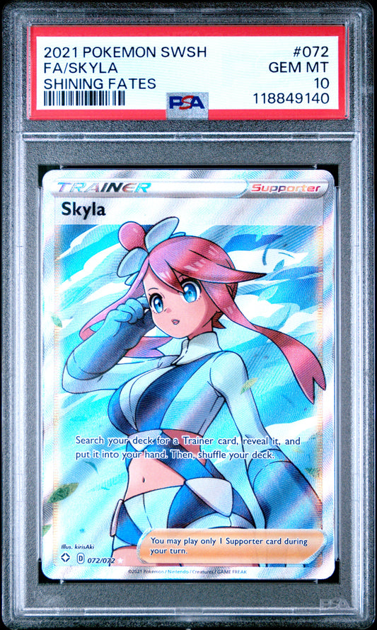 Skyla #72 - Shining Fates - PSA 10