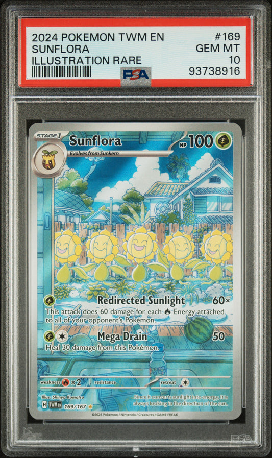 Sunflora #169 - Twilight Masquerade - PSA 10