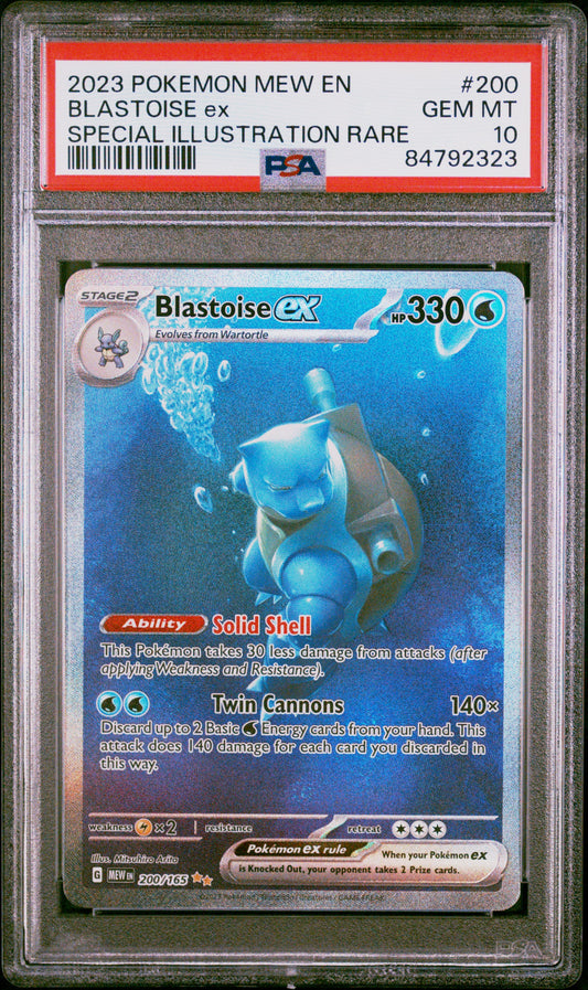 Blastoise EX #200 - 151 - PSA 10