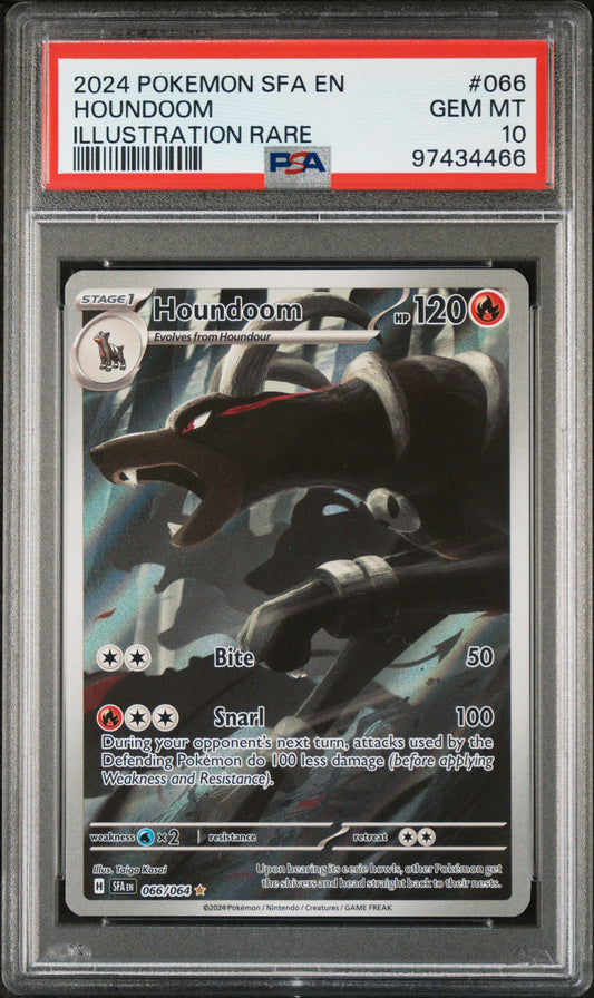 Houndoom #66 - Shrouded Fables - PSA 10