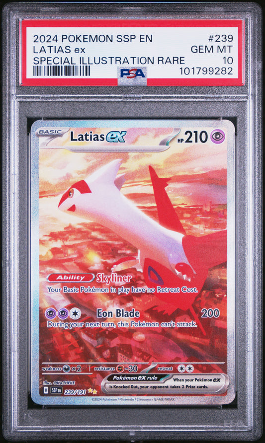 Latias Ex #239 - Surging Sparks - PSA 10