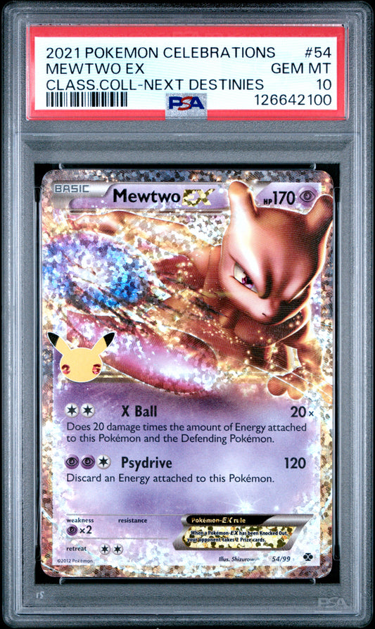 Mewtwo EX #54 - Classic Collection - PSA 10