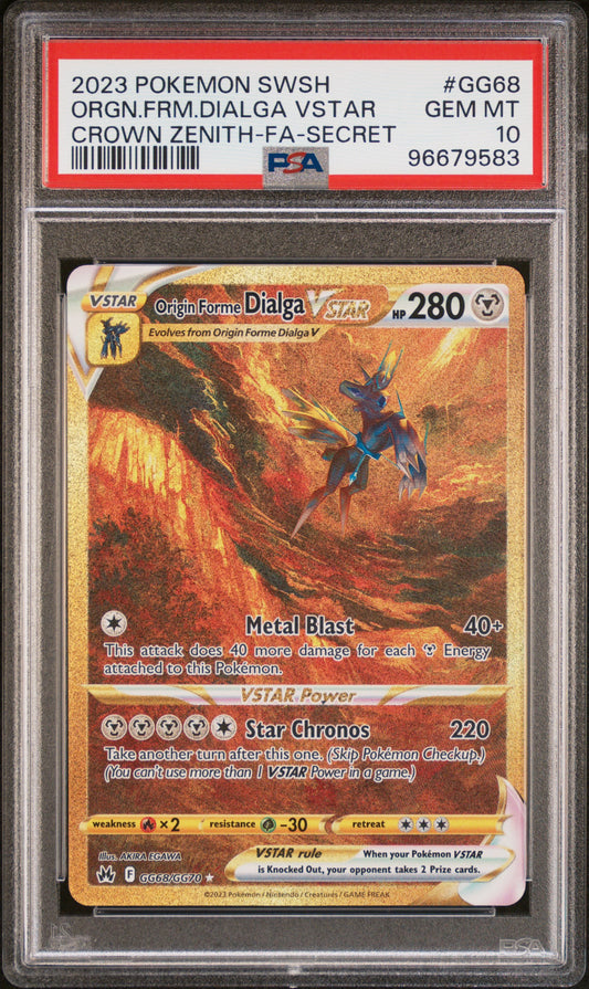 Origin Forme Palkia Vstar #GG67 - Crown Zenith - PSA 10