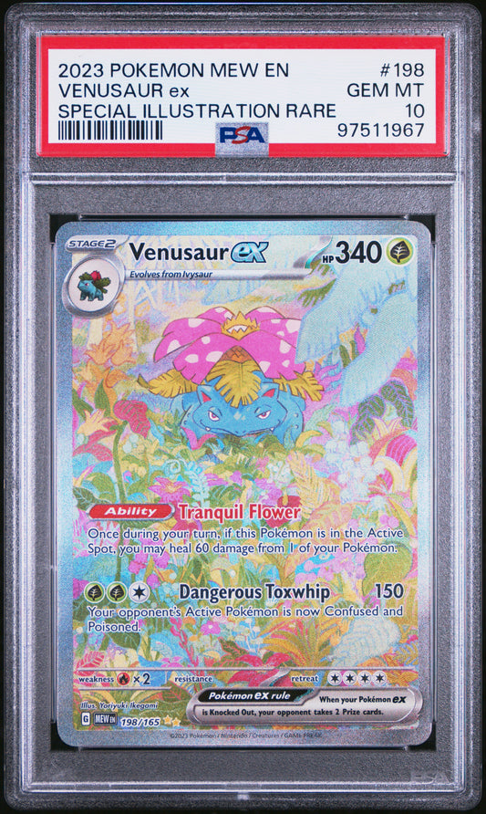 Venusaur #198 - 151 Mew - PSA 10