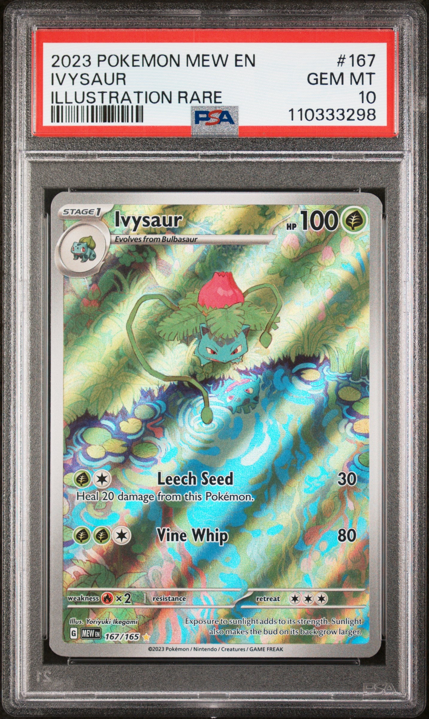 Ivysaur #167 - 151 Mew - PSA 10